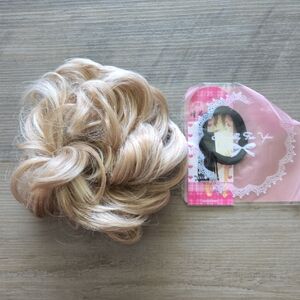 Blonde Hair Bun Extension